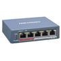 Switch poe inteligente fast ethernet de 4 portas 4 portas poe de 10/100 mbps, 1 porta rj45 de 10/100 mbps orçamento total de energia poe 45w suporta v