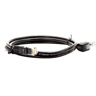 O cabo de rede patch cord cat5 plug 90° graus para cima é ideal para sua conexão doméstica ou corporativa. Seu plug de saída é para cima e proporciona