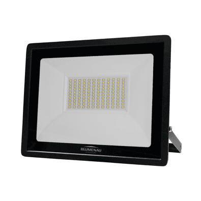 Refletor blumenau de led slim 100w preto bivolt 3000k luz quentecaracterísticas gerais do produto:  benefícios do produto: modelo tech produzido com m