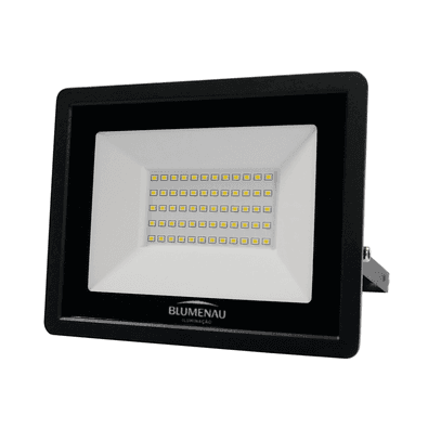 Refletor blumenau de led slim 50w preto bivolt 6500k luz friacaracterísticas gerais do produto:  benefícios do produto: produzido com materiais de qua