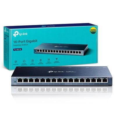 Descrição do produto switch 16 portas 10/100/1000 gigabit tl-sg116 tp link fornece uma maneira fácil de fazer a transição para gigabit ethernet. Aumen