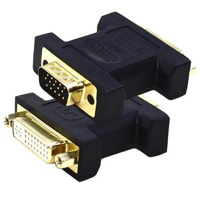 Tenha mais qualidade e desempenho ao converter seu sinal DVI para VGA o Adaptador DVI Macho 24 + 5 Pinospara VGA Fêmea.O Adaptador DVI-I Macho (24+5 p