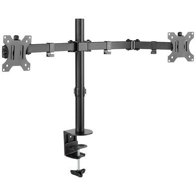 Suporte articulado para 2 monitores 13 a 32 polegadas preto o suporte articulado para 2 monitores 13 a 32 polegadas preto é uma solução versátil e rob