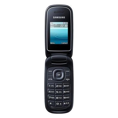 O samsung e1272 flip é um celular clássico com design de flip que oferece um visual elegante e sofisticado, com uma tela de 1,7 polegadas, perfeito pa