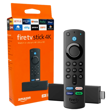 O amazon fire tv stick de 3ª geração do media player 4k se tornou mais poderoso do que nunca, com acesso a mais de 15.000 jogos, aplicativos, 300.000 