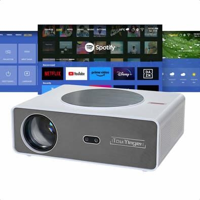 Transforme sua casa em um verdadeiro cinema com o projetor Touyinger Q11W. Oferecendo suporte a resoluções 4K e 8K, este dispositivo garante uma exper