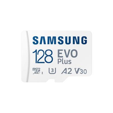 Cartão de memória samsung evo plus, microsdxc 128gb com adaptador, uhs-i, velocidade: 160 mb/sespecificações técnicasarmazenamento : 128gbformato : mi