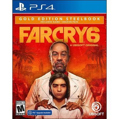 FAR CRY 6 GOLD EDITION STEELBOOK PS4**PRODUTO 100% ORIGINAL, LACRADO E COM NOTA FISCAL****PRONTA ENTREGA - ENVIO IMEDIATO**- Mídia: Física (disco ou c