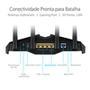 Roteador Gamer Asus RT-AX82U   WiFi 6 de nova geração    Desfrute de velocidades ultrarrápidas de até 5400 Mbps com os mais recentes canais WiFi 6 (80