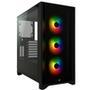 O CORSAIR iCUE 4000X RGB é um Gabinete ATX de torre média com vidro temperado personalizável , com fácil gerenciamento de cabos e resfriamento excepci