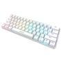 Teclado Mecânico Gamer Gamdias Hermes E3, RGB, Branco, Switch Blue, Layout 60%, ANSI, Compacto - HERMES E3 RGB