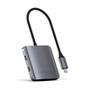 Hub Satechi 4 Portas   Expanda suas capacidades de dados com o Hub Satechi 4-Port USB-C, apresentando quatro portas USB-C para fazer backup, transferi