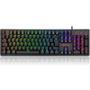 Teclado Mecânico Gamer Redragon Kama, RGB, Switch Blue, USB 2.0, ABNT2 - K578-RGB (PT-BLUE) O Kama tem formato full-size, trazendo o pad numérico, sen