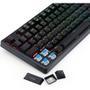 Teclado Mecânico Gamer Redragon Kama, RGB, Switch Blue, USB 2.0, ABNT2 - K578-RGB (PT-BLUE) O Kama tem formato full-size, trazendo o pad numérico, sen