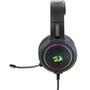 Headset Gamer Redragon Mento, RGB, Drivers 50mm, USB e P2, Preto  Perfeito sem defeitos: sim, claro ou com certeza?! Design  O Headset Gamer Mento tra