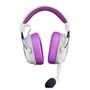 Headset Gamer Redragon Zeus X RGB   Microfone com Redução de Ruído O Headset Gamer Zeus X na cor branco com roxo e RGB vem com almofadas e revestiment