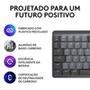 Teclado Mecânico Sem Fio Logitech MX Mechanical Mini   Digitação mecânica fluida e silenciosa: o teclado mecânico MX Mini possui teclas tactile silenc