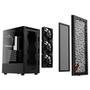 XPG VALOR AIR Black Mid Tower - Kit Inclui 4 Ventiladores VENTO 120, Gabinete para PC Mini-ITX, Micro-ATX, ATX, 7 Slots PCIe com um painel frontal mag