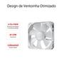 A bomba de Sétima Geração Asetek oferece refrigeração excepcional e ruído mínimo com faixa de operação a partir de 840 rpm com ventoinhas duplas de ra