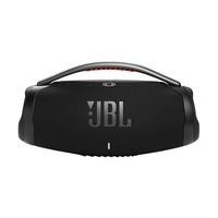 Som potente. Durante o dia todo. A Caixa de Som JBL Boombox 3 é uma poderosa e potente caixa de som Bluetooth portátil. A silhueta icônica da JBL Boom