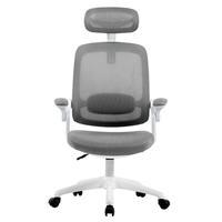 Cadeira Office Elements Astra Cinza e Branco, Ajuste de Inclinação Automático, Cilindro de Gás Classe 4 Flexibilidade e resistência são os responsávei