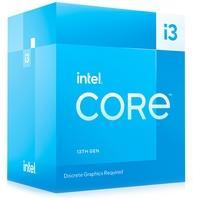 Processadores para desktop Intel Core i3-13100F de 13ª geração, sem processador gráfico. Com suporte para PCIe 5.0 e 4.0, suporte para DDR5 e DDR4   O