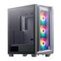 Gabinete Gamer XPG Cruiser, Mid-Tower   Chassi E-ATX de Tamanho Completo O design XPG :Exoesqueleto premium oferece um painel frontal geométrico compo