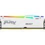 Memória Kingston Fury Beast para Intel XMP, RGB, 32GB, 6000MHz, DDR5, CL40, Branco - KF560C40BWA-32 A FURY KF560C40BWA-32 é um módulo de memória 4G x 