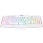 Teclado Gamer Redragon Harpe 2, RGB, USB, ABNT2, Branco - Iluminação RGB trazendo mais brilho para o seu setup. - Teclas para controle multimídia de f