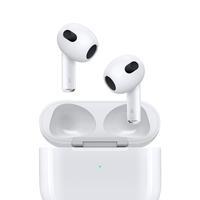 Apple AirPods (3ª geração) com estojo de recarga Lightning    Os AirPods (3ª geração) vêm com Áudio Espacial Personalizado com Rastreamento Dinâmico d