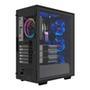 Gabinete Gamer Riotoro Mid Tower Preto:   Estilo único: O gabinete CR120BE mid-tower combina com um estilo minimalista, possui interior otimizado e ac