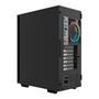 Gabinete Gamer Riotoro Mid Tower Preto:   Estilo único: O gabinete CR120BE mid-tower combina com um estilo minimalista, possui interior otimizado e ac