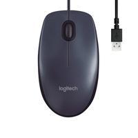 Mouse com fio USB Logitech M90 com Design Ambidestro e Facilidade Plug and Play O M90 fornece o necessário para seu conforto e controle confiável de s