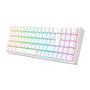 Teclado Mecânico Gamer Redragon POLLUX RGB:   Iluminação única: Com a Iluminação RGB que deixa o setup com o seu estilo.   Layout: Seu layout 75% deix