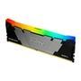 Memória Kingston Fury Renegade RGB   A Kingston FURY KF432C16RB2A/8 é um módulo de memória de 1G x 64 bits (8GB) DDR4-3200 CL16 SDRAM (DRAM síncrona) 