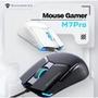 Mouse gamer Machenike M7 Pro   A escolha perfeita para quem busca um mouse com desempenho superior e conforto para as longas sessões de jogo. Com um d