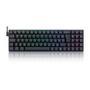 Teclado Mecânico Gamer Ashe:   Mais espaço na mesa: Para os gamers que procuram deixar o máximo de espaço possível sobre a mesa, o layout compacto de 