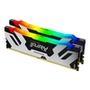 A FURY KF564C32RSAK2-96 é um Kit de módulos de memória 3G x 64 bits (2 x 48GB) DDR5-6400 CL32 SDRAM (DRAM síncrona) 2Rx8, com base em dezesseis compon