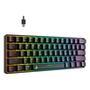 Teclado Mecânico Gamer Rise Mode GM1 Black   Controle Preciso e Liberdade de Movimento Compacto e leve, ideal para mesas com espaço limitado e para le