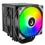 Air Cooler Gamer Rise Mode Storm 8 Black   Enfrente os games mais pesados com o Cooler Gamer Rise Mode Strom 8 Black: Fluxo de ar otimizado: A ventoin