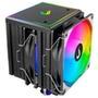 Air Cooler Gamer Rise Mode Storm 8 Black   Enfrente os games mais pesados com o Cooler Gamer Rise Mode Strom 8 Black: Fluxo de ar otimizado: A ventoin