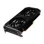 Placa de Video RTX 4060 Dual   Ventilador Duplo Coberta por um elegante acabamento preto. Com duas ventoinhas grandes de 95 mm e ampla abertura na pla