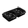 Placa de Video RTX 4060 Dual   Ventilador Duplo Coberta por um elegante acabamento preto. Com duas ventoinhas grandes de 95 mm e ampla abertura na pla