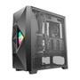 Gabinete Gamer Antec DF800 FLUX   Salpique com sua cor O novo gabinete para jogos Dark Fleet DF800 FLUX Mid-Tower ATX forma um efeito visual diferente