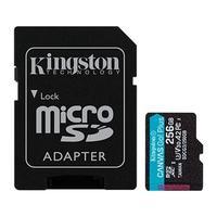 Cartão de Memória Kingston MicroSD   Velocidades Superiores Com velocidades superiores de transferência de até 170MB/s, o cartão microSD Canvas Go! Pl