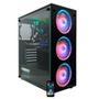 PC Gamer Concórdia   Escolhemos um Gabinete Gamer com design bonito e arrojado com frontal com iluminação RGB que certamente trará mais evidência para