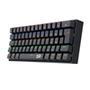 Teclado Mecânico Gamer Lakshmi   Uma Digitação Silenciosa E Confortável  Equipado com switch black, com perfil linear e extremamente silencioso. O Red