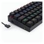 Teclado Mecânico Gamer Lakshmi   Uma Digitação Silenciosa E Confortável  Equipado com switch black, com perfil linear e extremamente silencioso. O Red