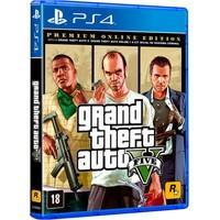 GTA V Premium Online Edition PS4 GRAND THEFT AUTO V! Entre nas vidas de três criminosos muito diferentes, Michael, Franklin e Trevor, enquanto eles ar