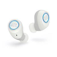 A JBL apresenta o fone de ouvido Bluetooth Free na cor branca. Para uso adulto, é um fone de ouvido intra-auricular totalmente sem fio que oferece som